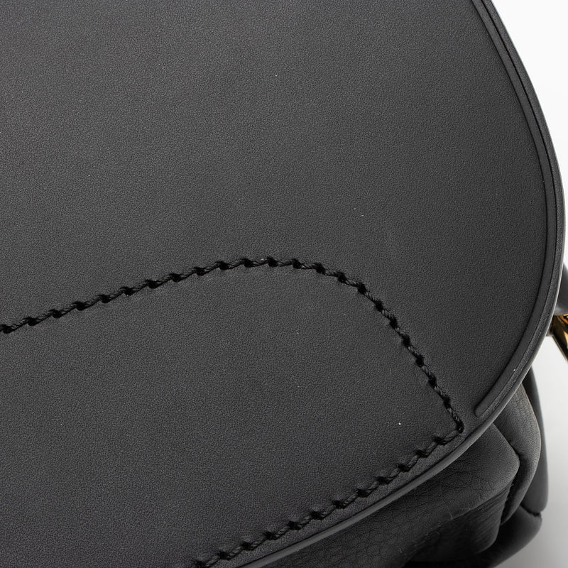 Burberry Leather Bridle Medium Saddle Bag (SHF-FYQaTS)