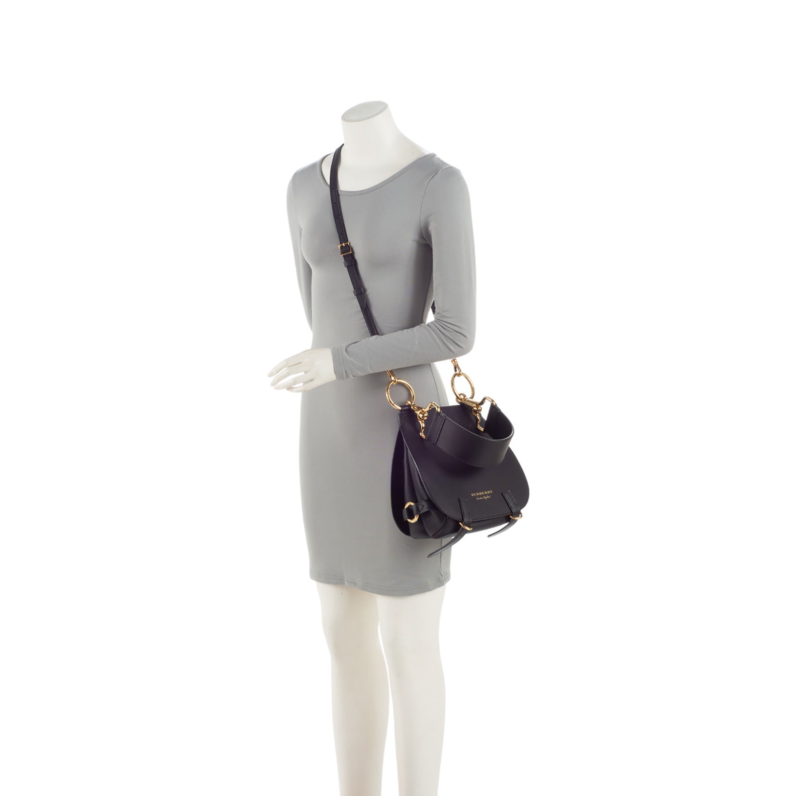 Burberry Leather Bridle Medium Saddle Bag SHF FYQaTS LuxeDH