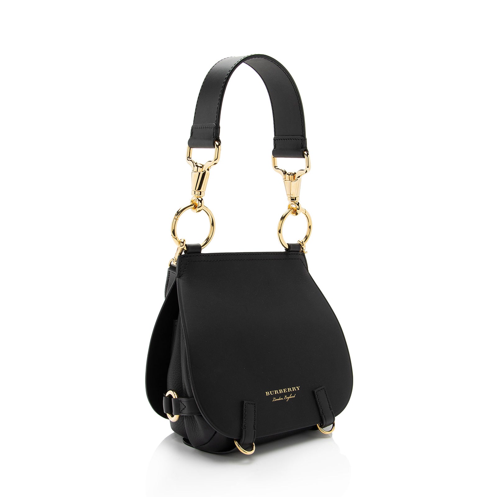 Burberry Leather Bridle Medium Saddle Bag SHF FYQaTS LuxeDH