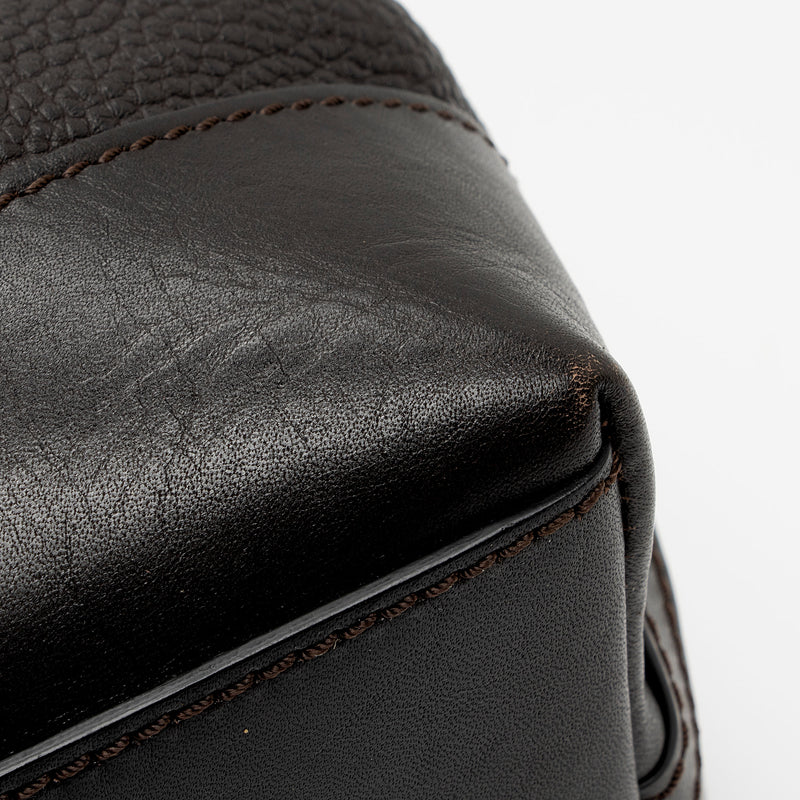 Burberry Leather Buckle Satchel (SHF-OSbihJ)