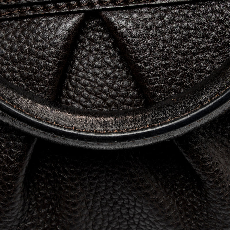 Burberry Leather Buckle Satchel (SHF-OSbihJ)
