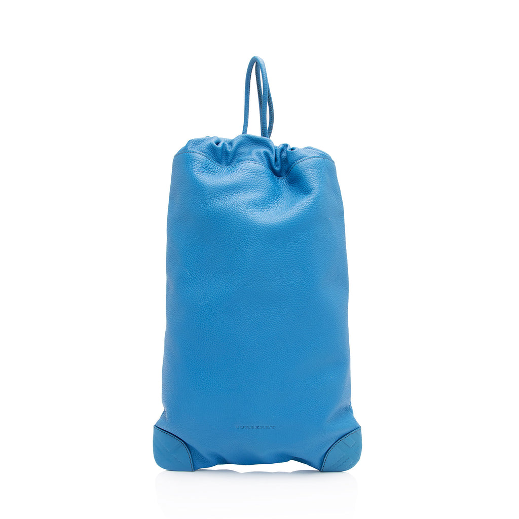 Burberry Leather Drawstring Little Duffle Backpack SHF nl1Udj LuxeDH
