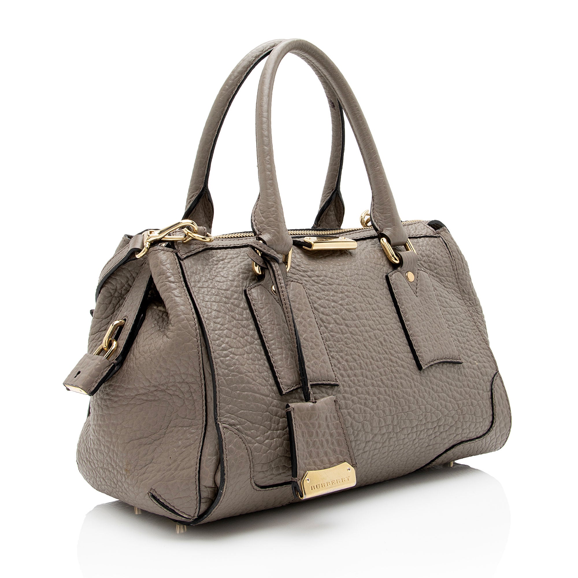 Burberry Leather Gladstone Small Satchel (SHF-c8AUkS)