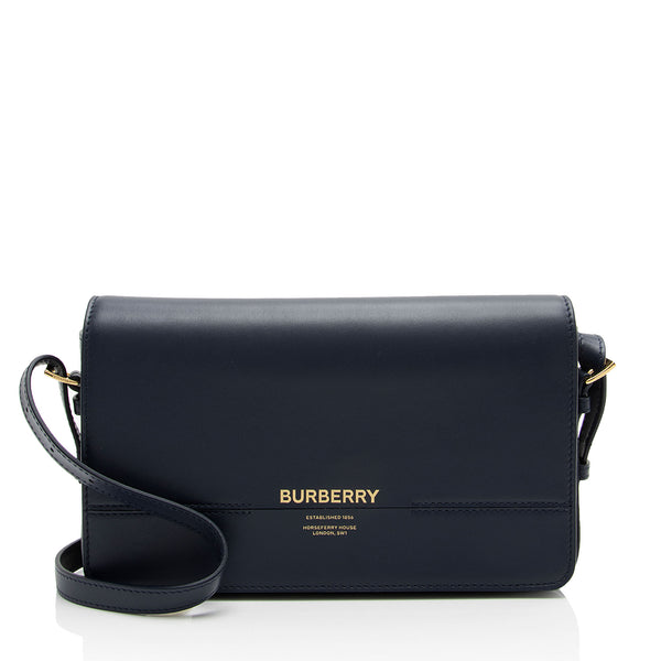 Burberry Leather Grace Medium Flap Bag (SHF-7QlJV4)