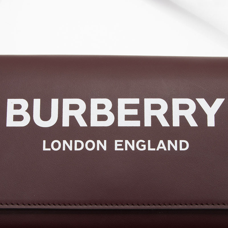 Burberry Leather Hazelmere Wallet On Strap (SHF-A5ZxMt)