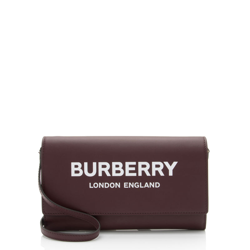 Burberry Leather Hazelmere Wallet On Strap (SHF-A5ZxMt)