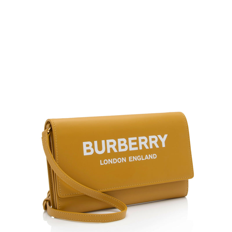 Burberry Leather Hazelmere Wallet on Strap (SHF-PITQIN)