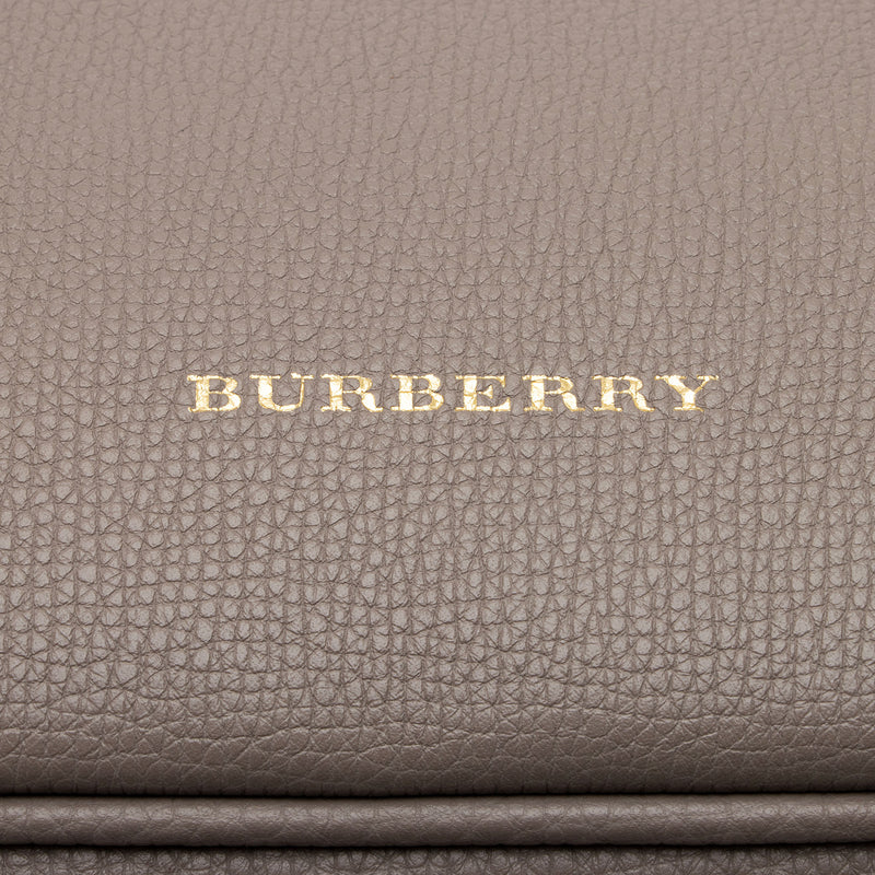 Burberry Women's Gray Honeybrook Medium Derby Leather Tote
