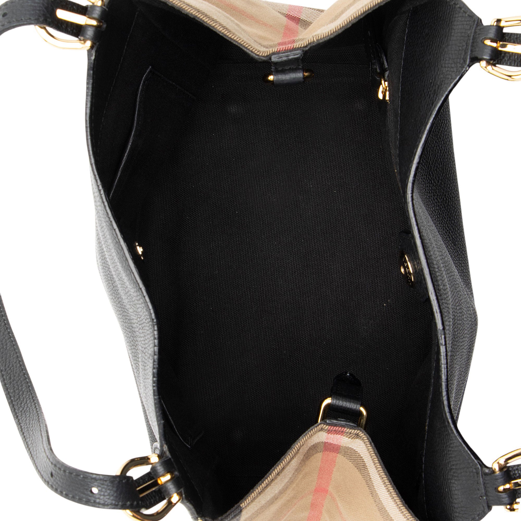 Burberry Leather House Check Canterbury Small Tote