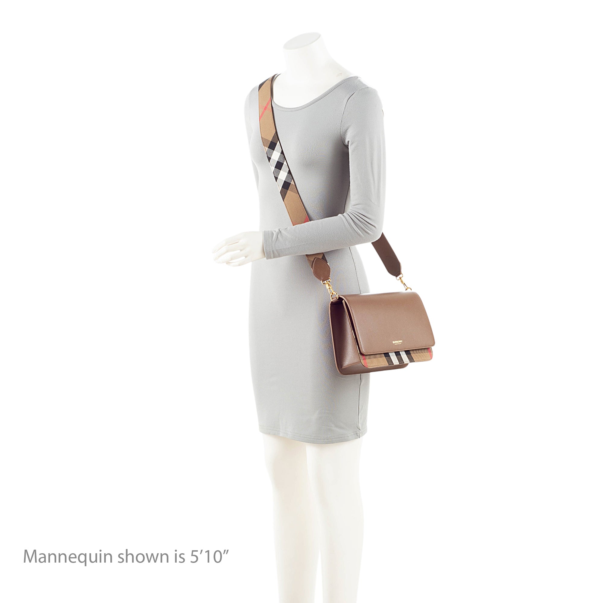 Burberry Leather House Check Mackford Crossbody