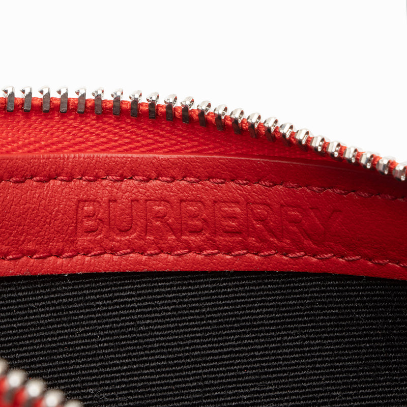 Burberry Leather Logo Alwyn Zip Card Case (SHF-4n0N61)