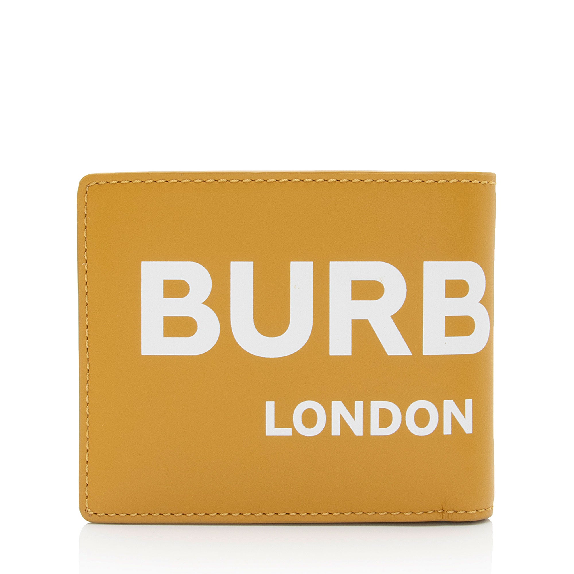 Burberry Leather Logo Bi-Fold Wallet (SHF-6J3R2b)