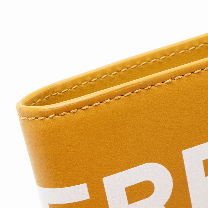 Burberry Leather Logo Bi-Fold Wallet (SHF-6J3R2b)