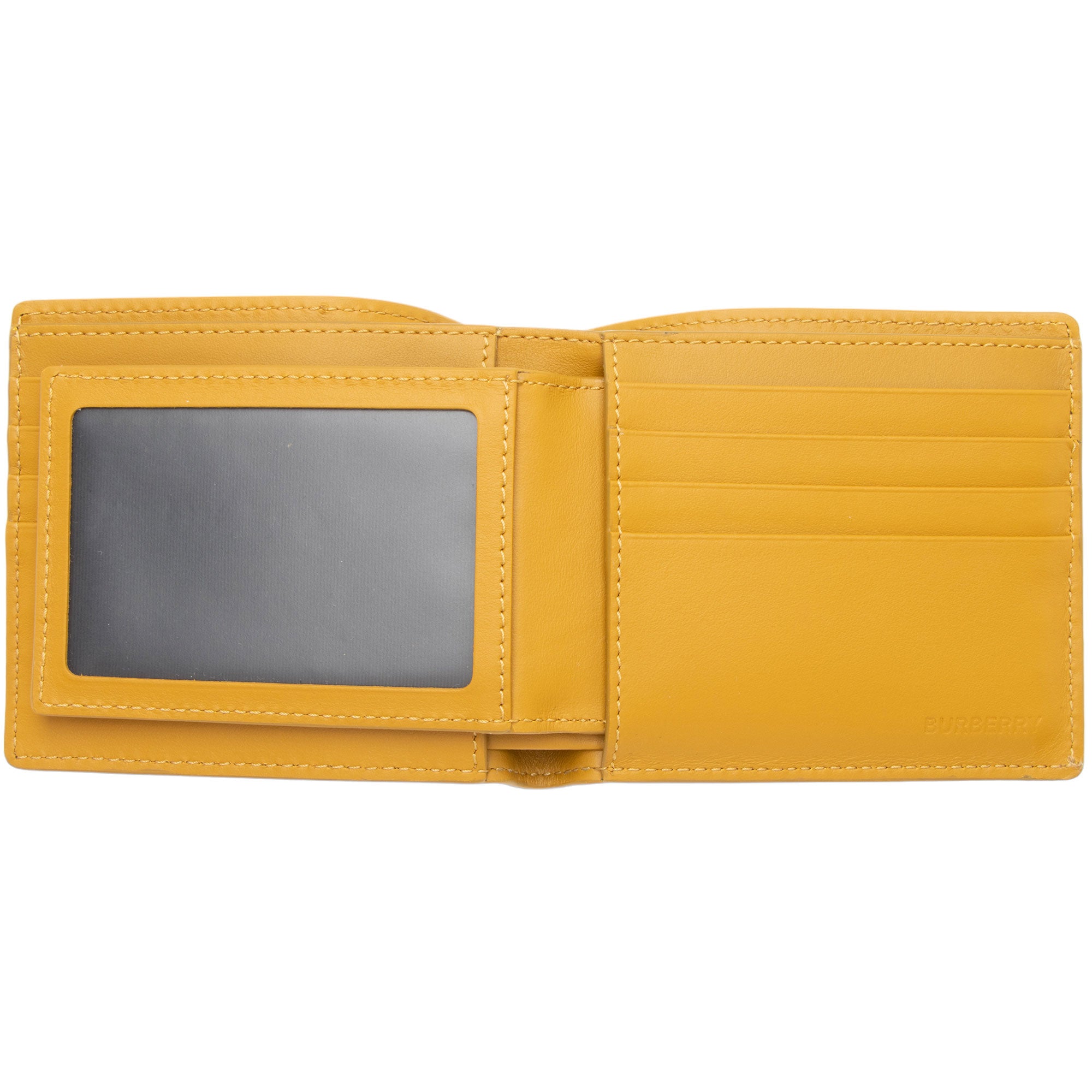 Burberry Leather Logo Bi-Fold Wallet (SHF-6J3R2b)