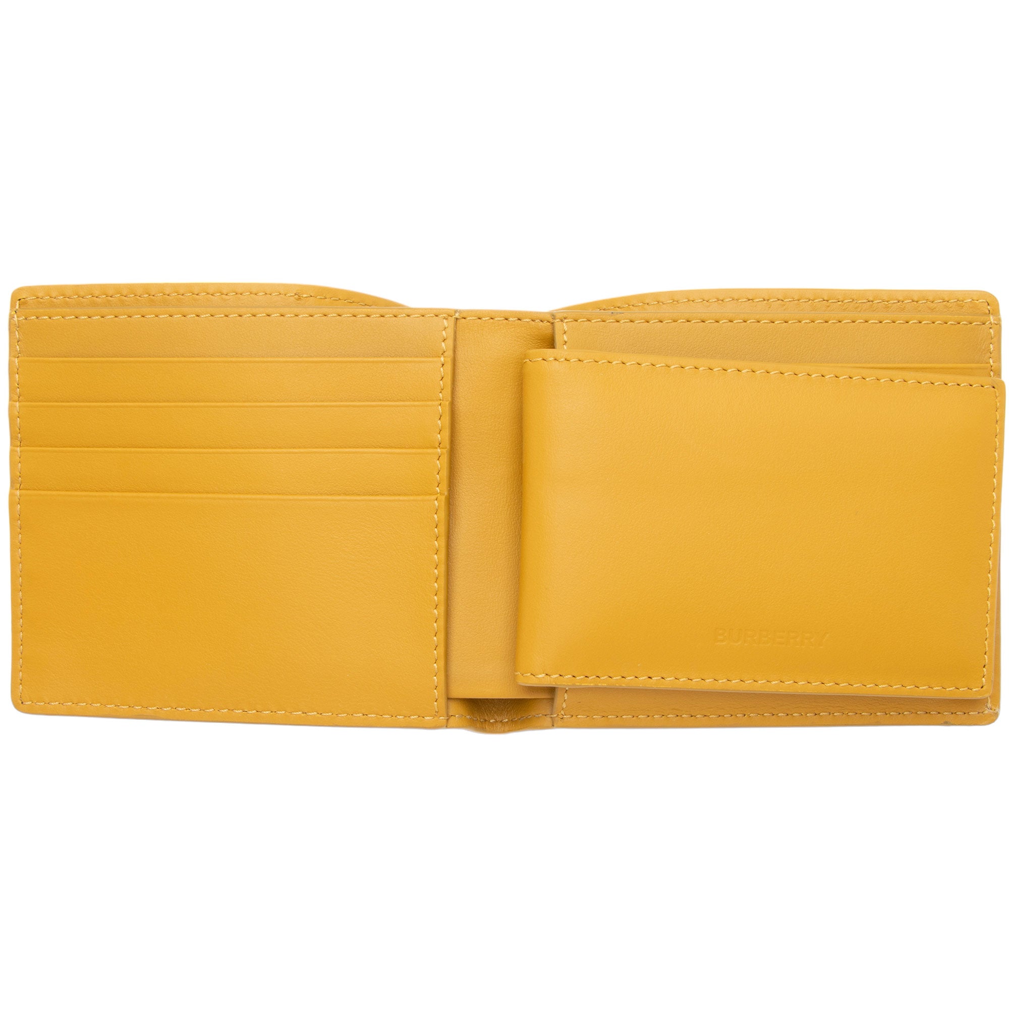 Burberry Leather Logo Bi-Fold Wallet (SHF-6J3R2b)