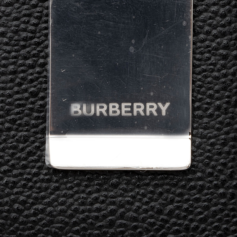 Burberry Leather Money Clip Card Case (SHF-f6aQMC)