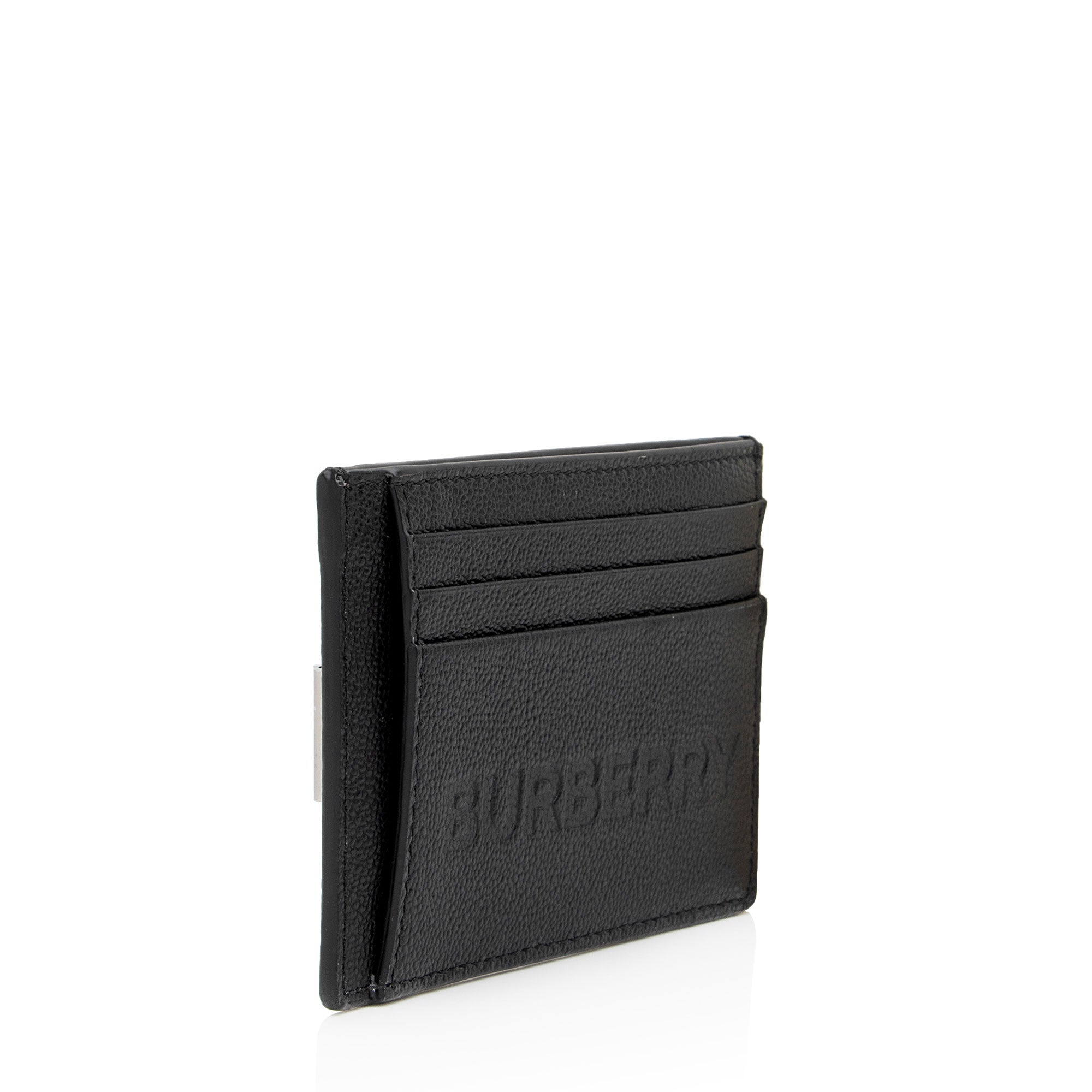 Burberry Leather Money Clip Card Case (SHF-f6aQMC)