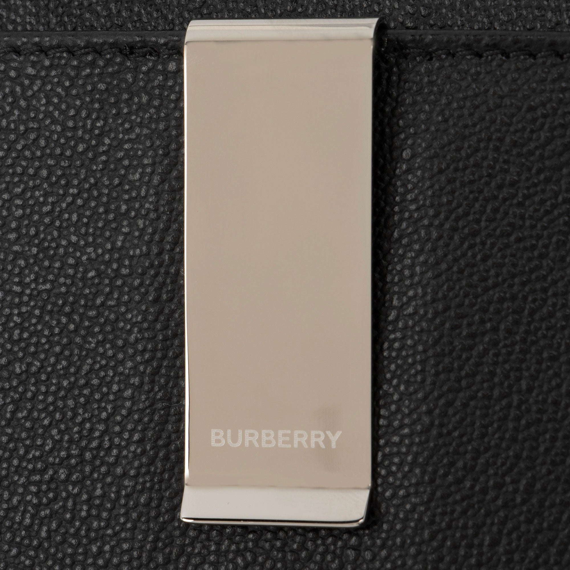 Burberry Leather Money Clip Card Case (SHF-5J0Q3i)