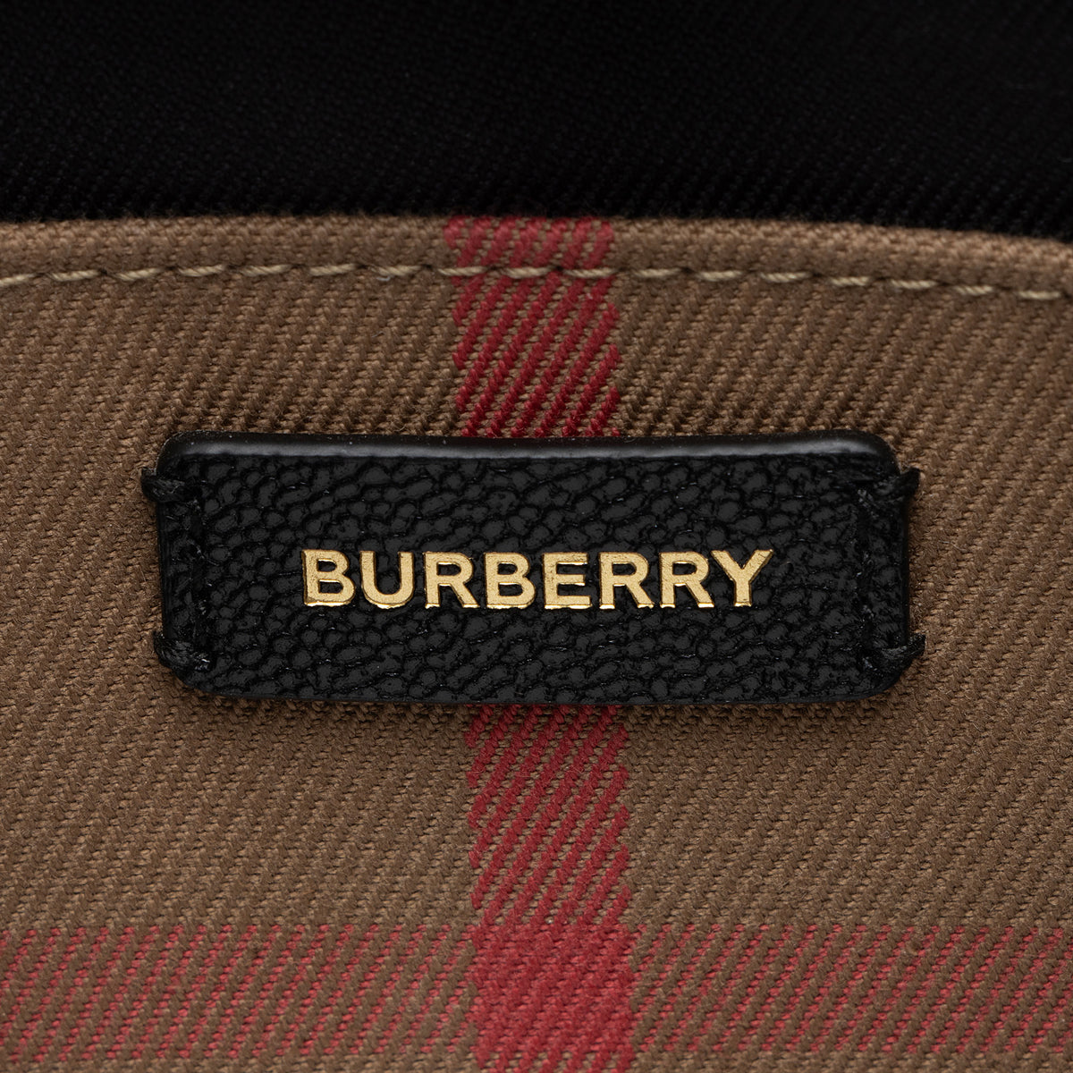 Burberry Leather Nova Check Banwell Medium Tote