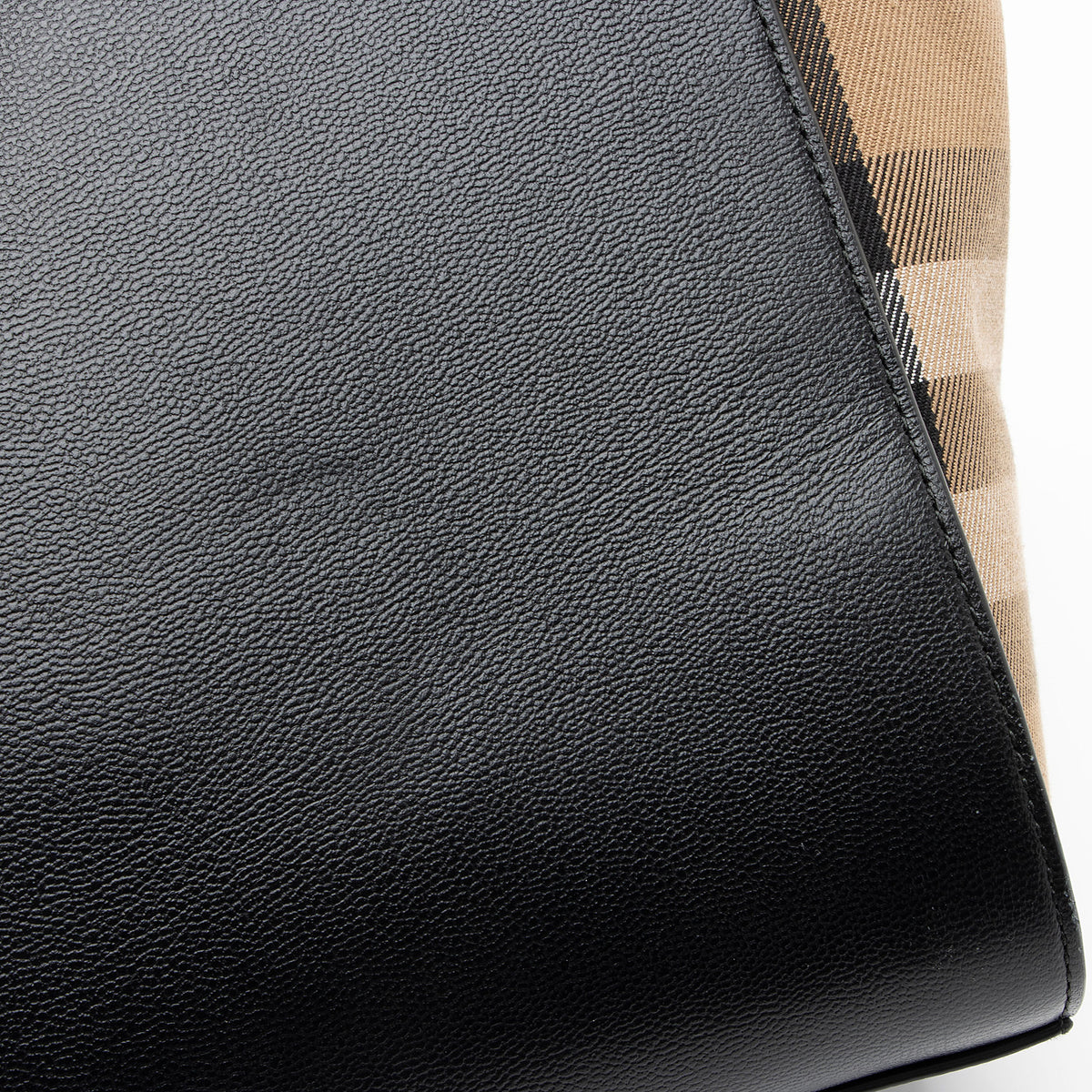 Burberry Leather Nova Check Banwell Medium Tote