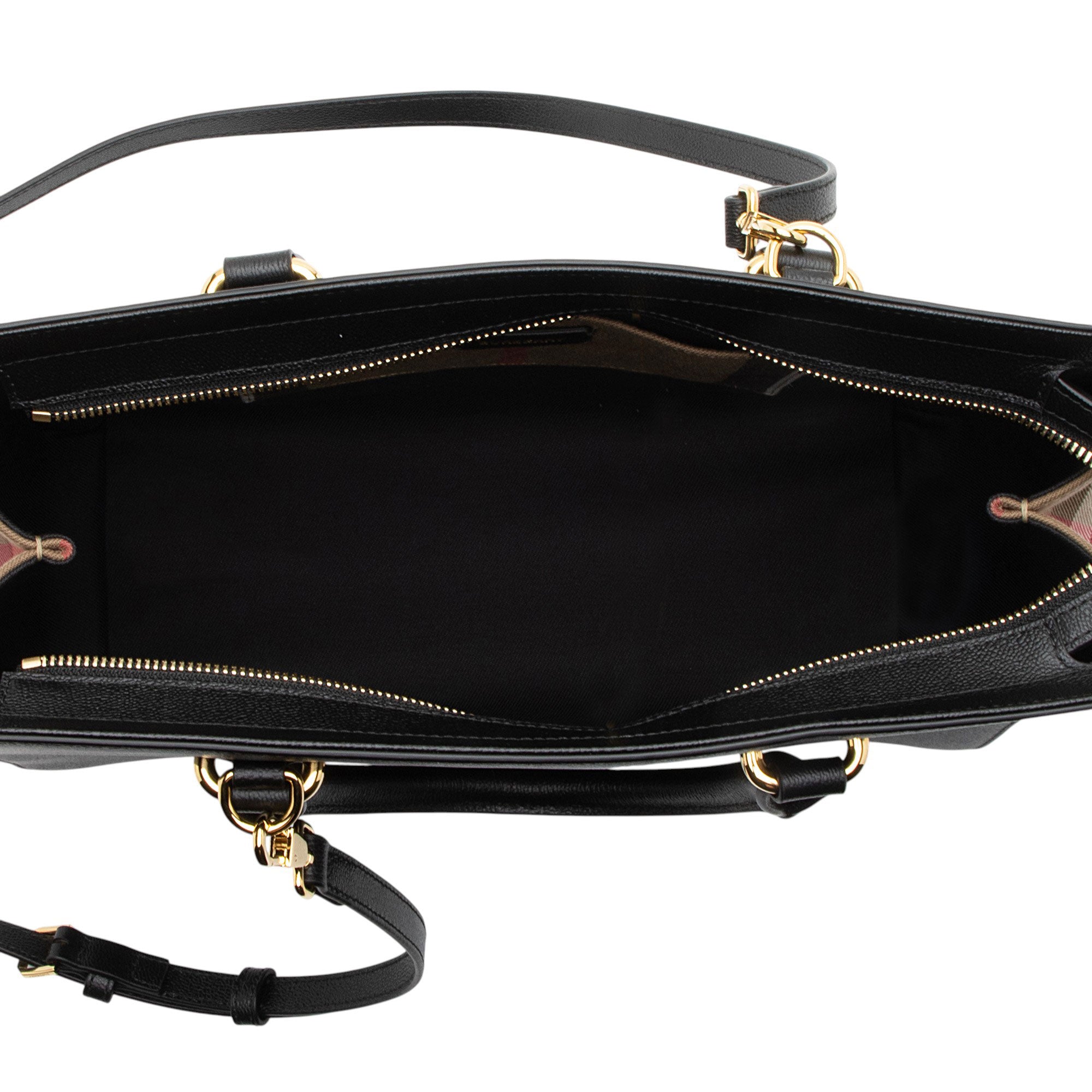 Burberry Leather Nova Check Banwell Tote