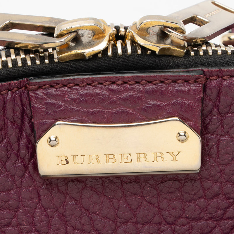 Burberry Leather Orchard Small Satchel (SHF-qoozTV)