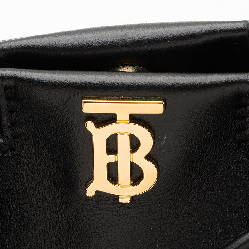 Burberry Leather Peony Drawstring Bucket Bag (SHF-2xjaxp)