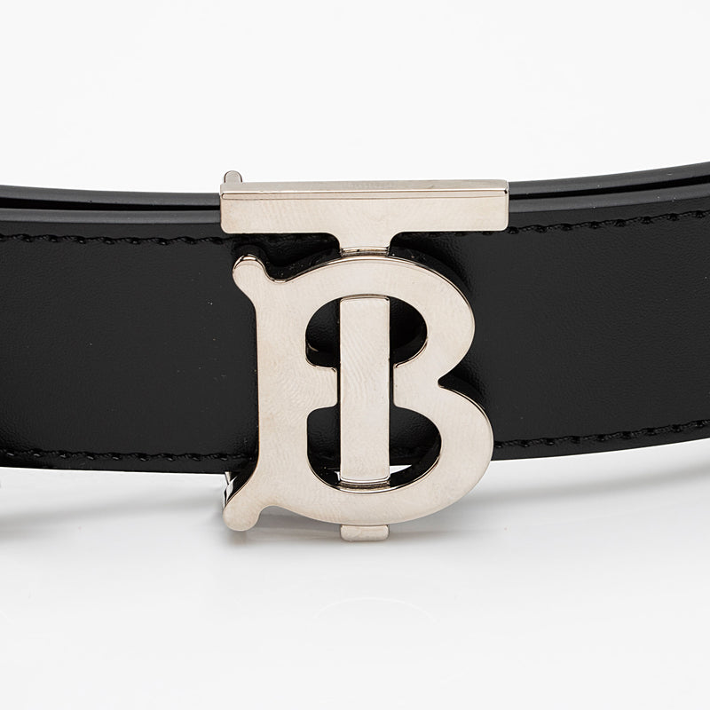 Burberry Leather Reversible TB Monogram Belt - Size 26 / 65 (SHF-2D4U8g)
