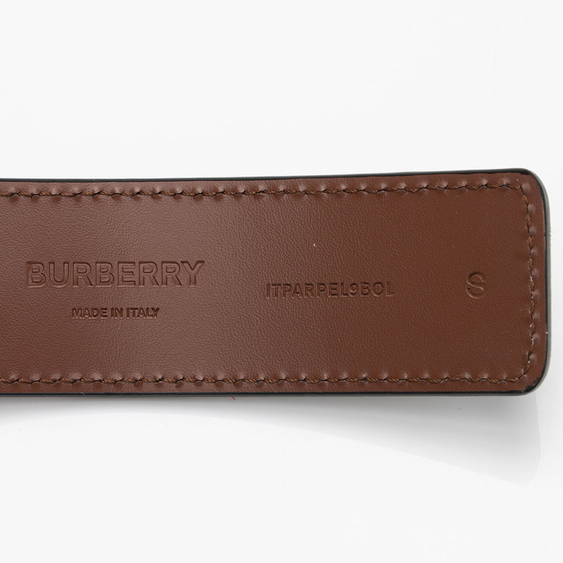 Burberry Leather Reversible TB Monogram Belt - Size 26 / 65 (SHF-2D4U8g)