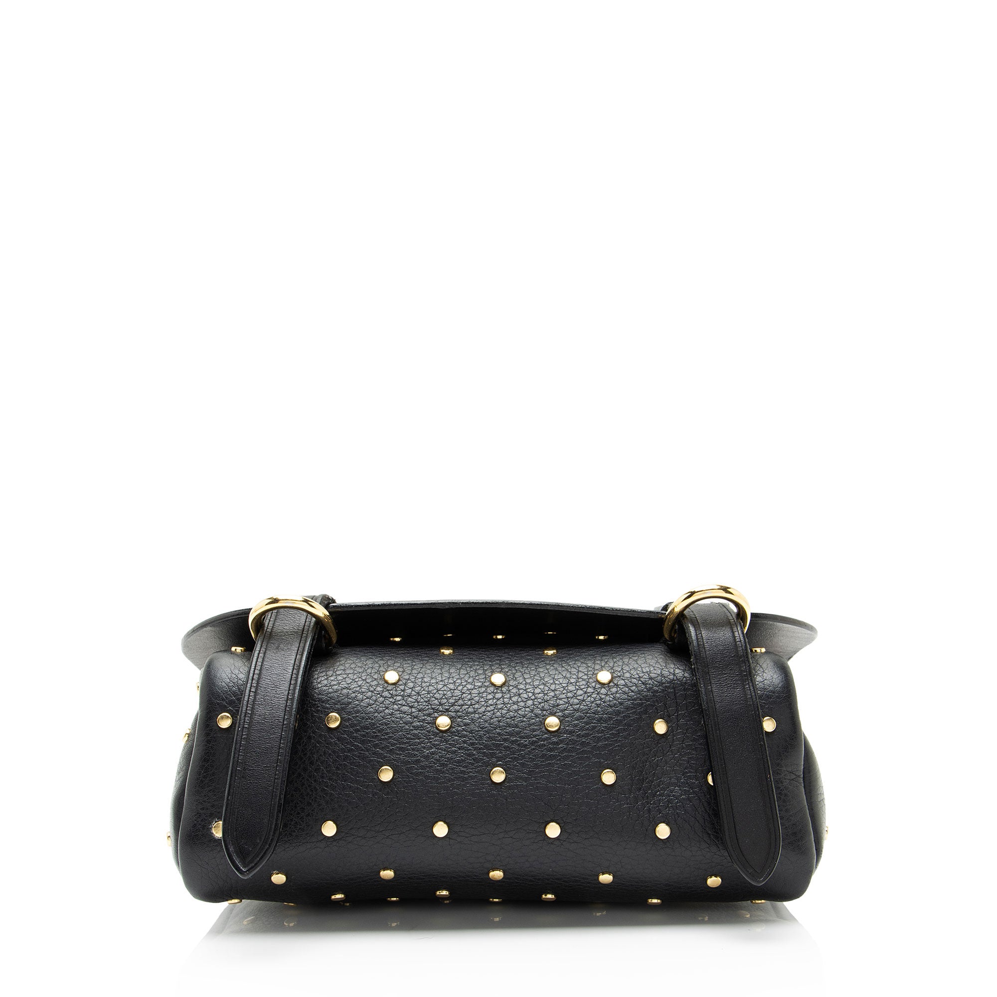 Burberry Leather Riveted Baby Bridle Shoulder Bag