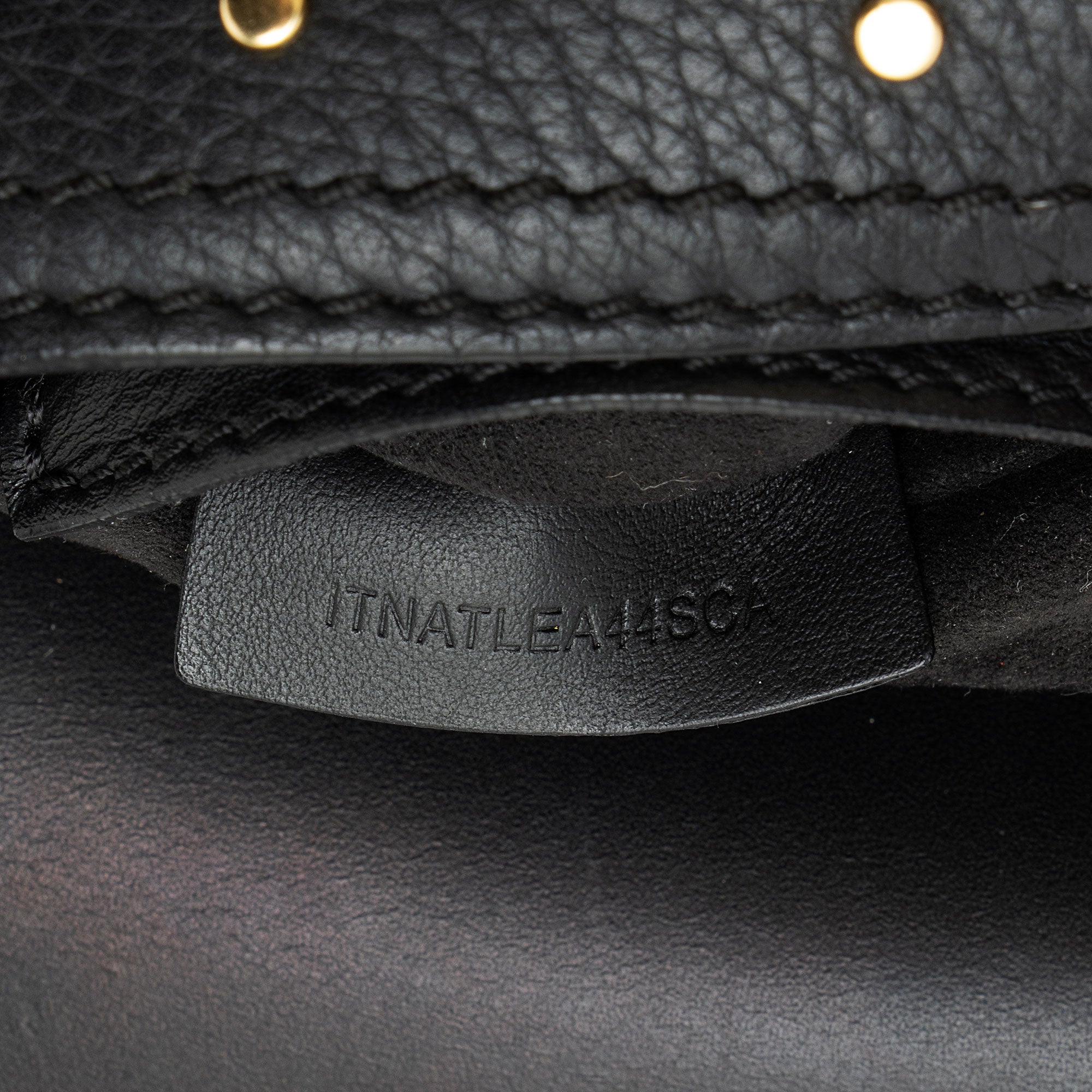 Burberry Leather Riveted Baby Bridle Shoulder Bag