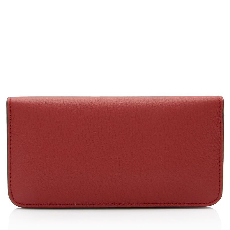 Burberry Leather Rowe Snap Wallet (SHF-5F4m1N)