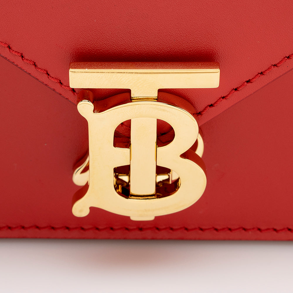 Burberry Leather TB Envelope Chain Shoulder Bag