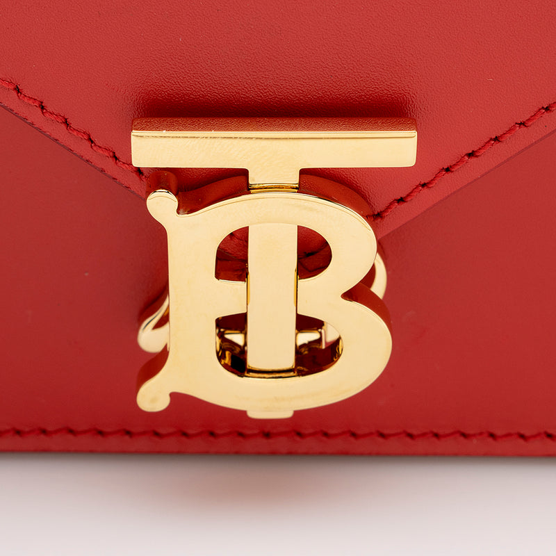 Burberry Leather TB Envelope Chain Shoulder Bag SHF 16322 LuxeDH