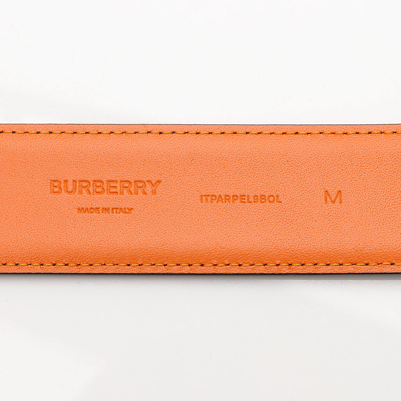 Burberry Leather TB Monogram Belt - Size 34 / 85 (SHF-8D7ALk)
