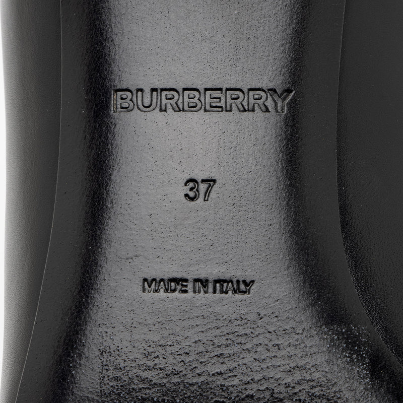 Burberry Leather TB Monogram Pumps - Size 7 / 37 (SHF-xv9Bwb)