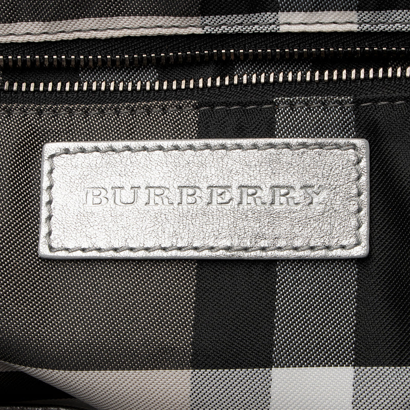 Burberry Metallic Patent Leather Winniford Satchel (SHF-S8b2o0)
