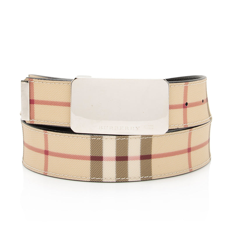 Burberry Nova Check Belt - Size 32 / 80 (SHF-z9VPr3)