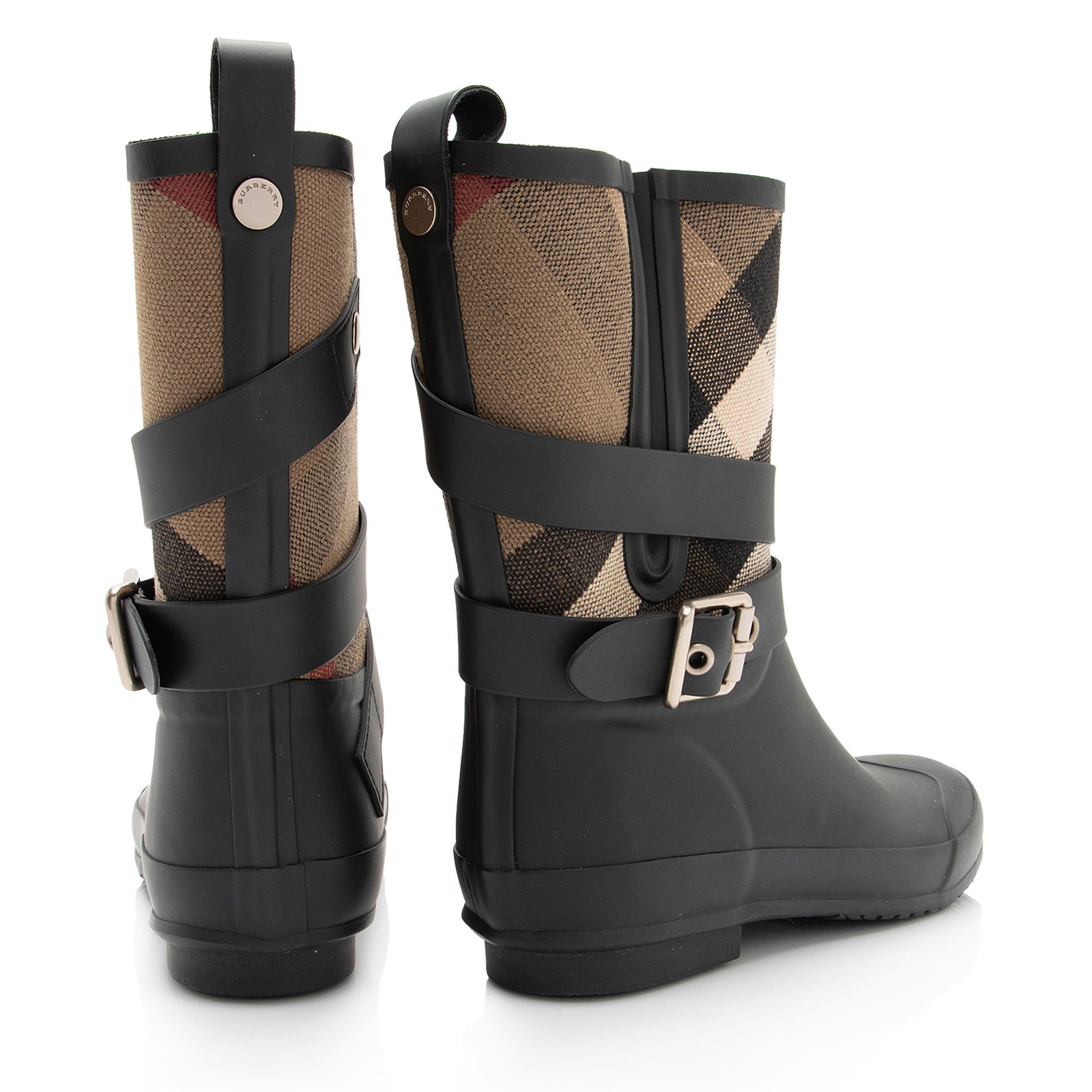 Burberry rain boots nova check sale