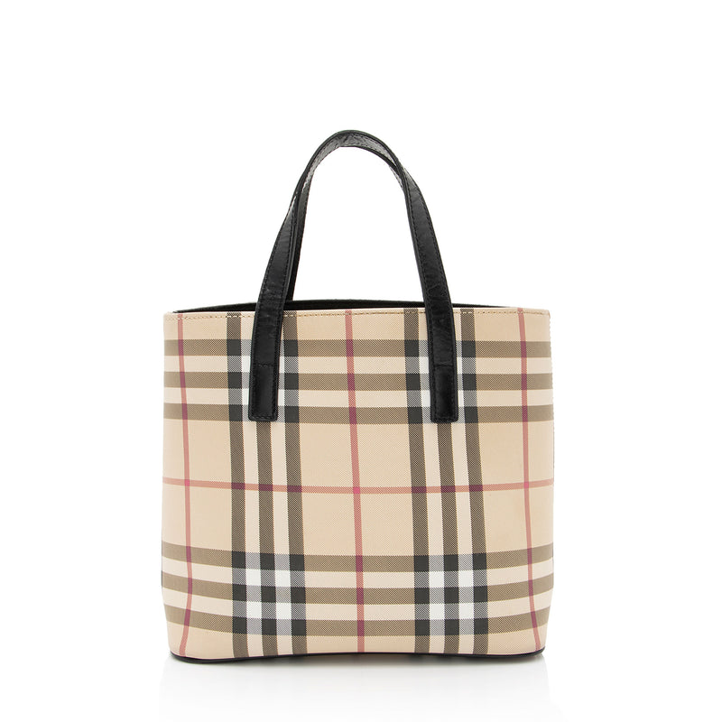 Burberry Nova Check Mini Tote (SHF-p9ePsg)