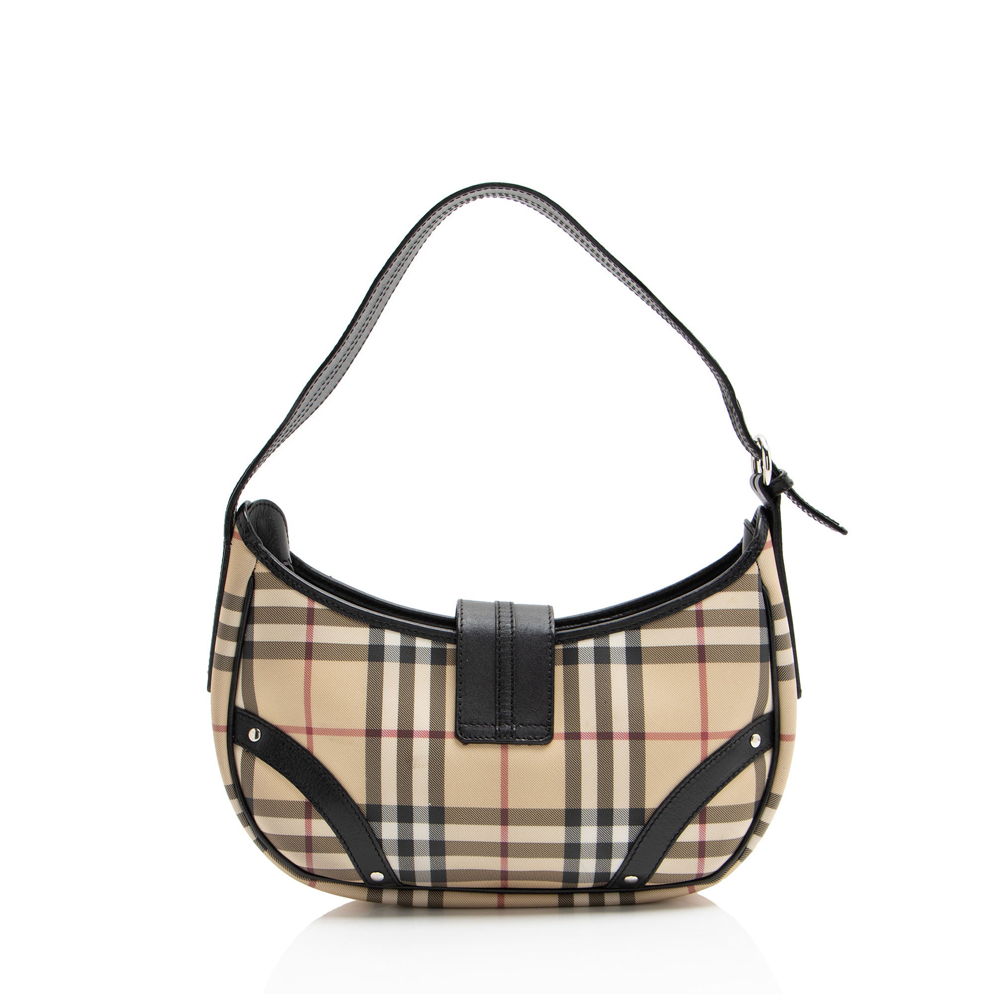 Burberry Nova Check Small Buckle Hobo