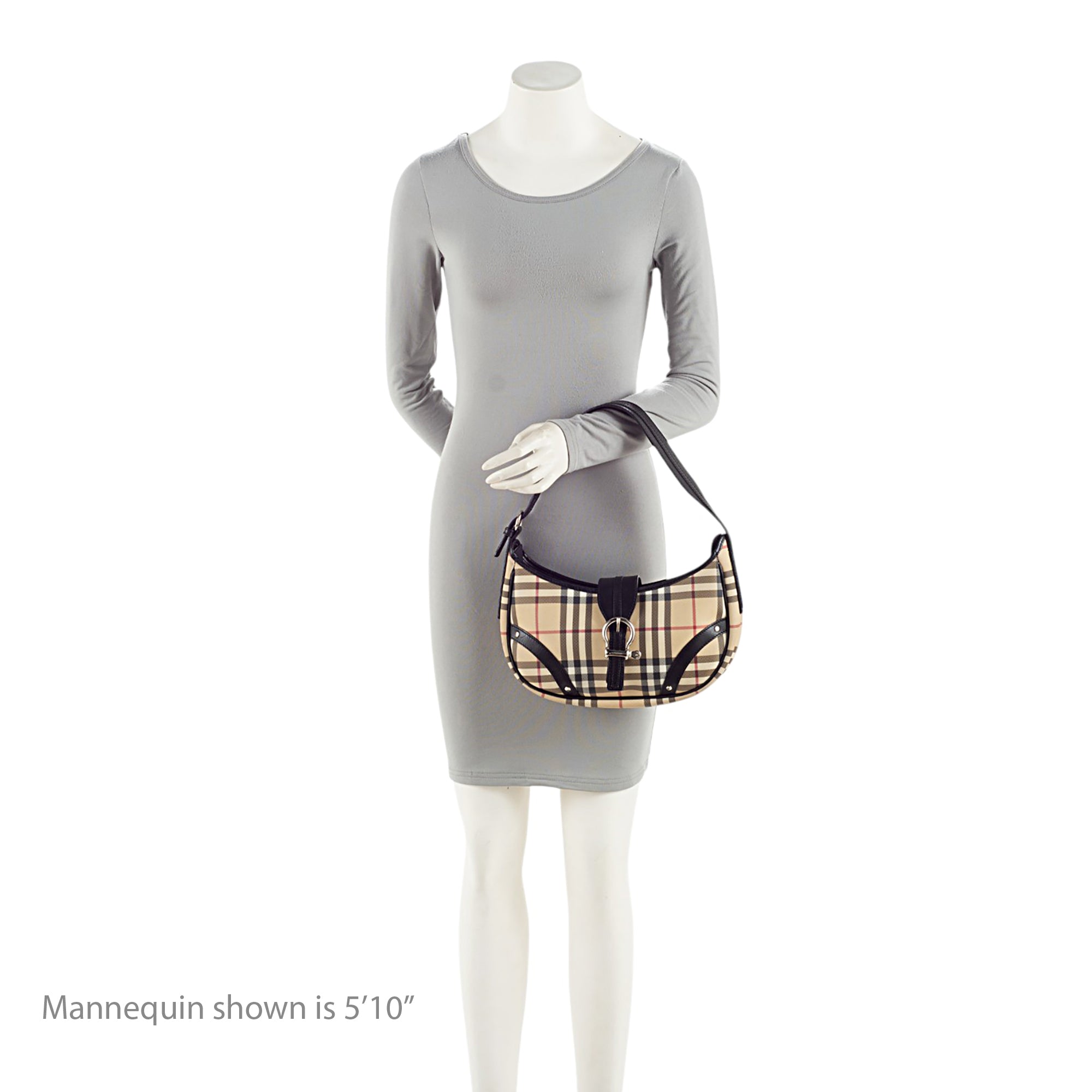 Burberry Nova Check Small Buckle Hobo