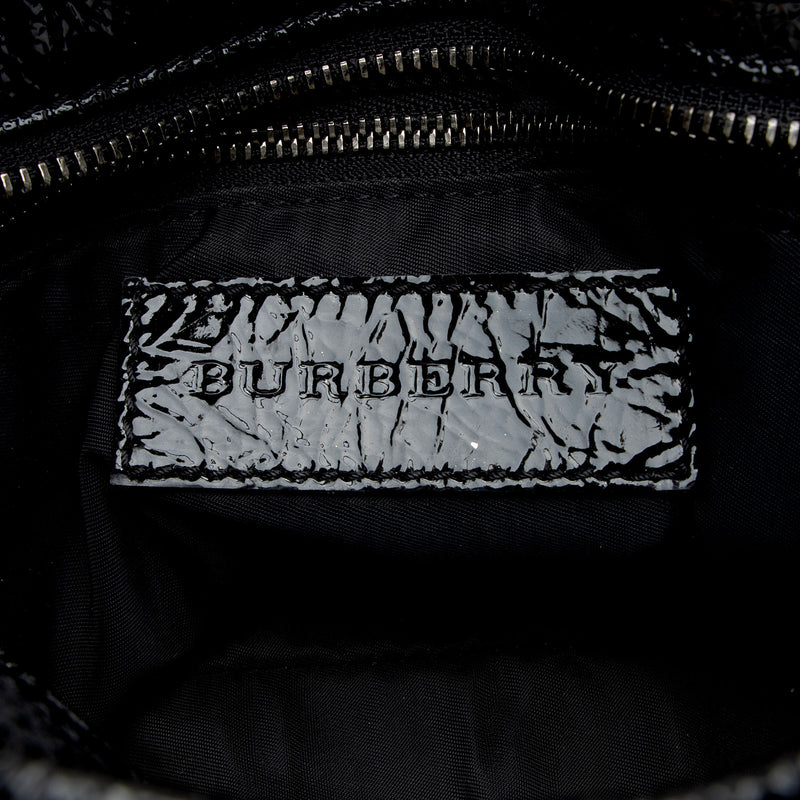 Burberry Nylon Beat Check Lowry Small Tote (SHF-cdEHqY)