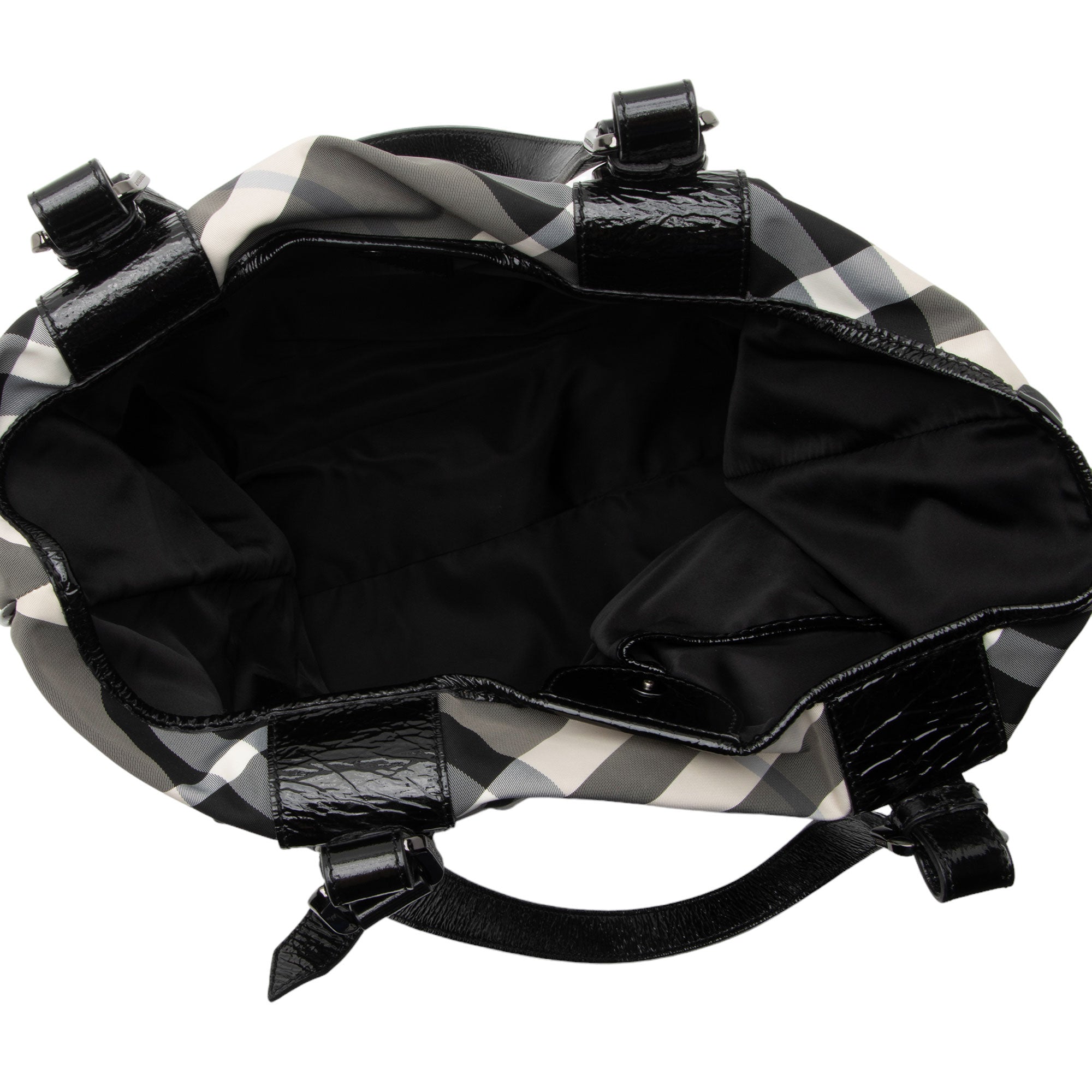 Burberry Nylon Beat Check Victoria Large Tote (SHF-Ll7sNt)
