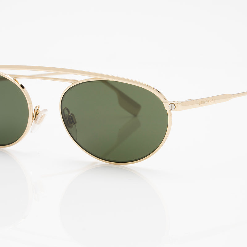 Burberry Oval Sunglasses (SHF-6xM1rM)