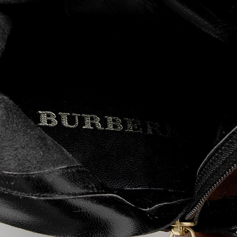 Burberry patent leather clearance boots