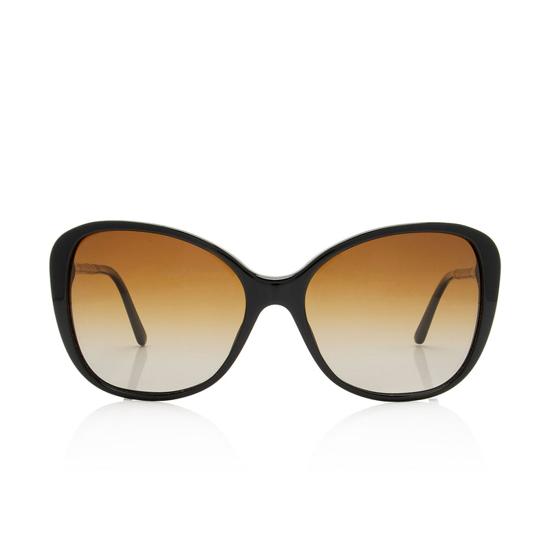 Burberry Polarized Nova Check Butterfly Sunglasses (SHF-ai2hPJ)