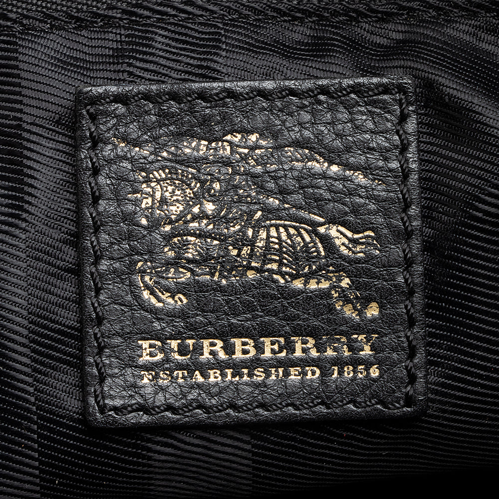 Burberry Quilted House Check Mini Manor Satchel (SHF-21845)