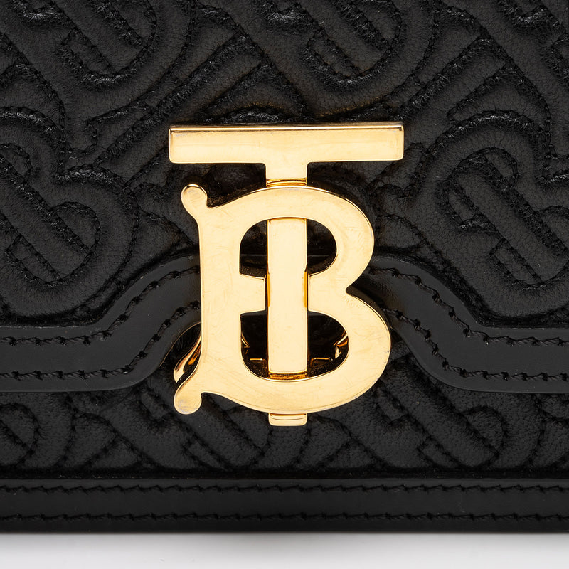 Burberry TB Monogram Embossed Leather Belt Bag (SHF-o46uwN)