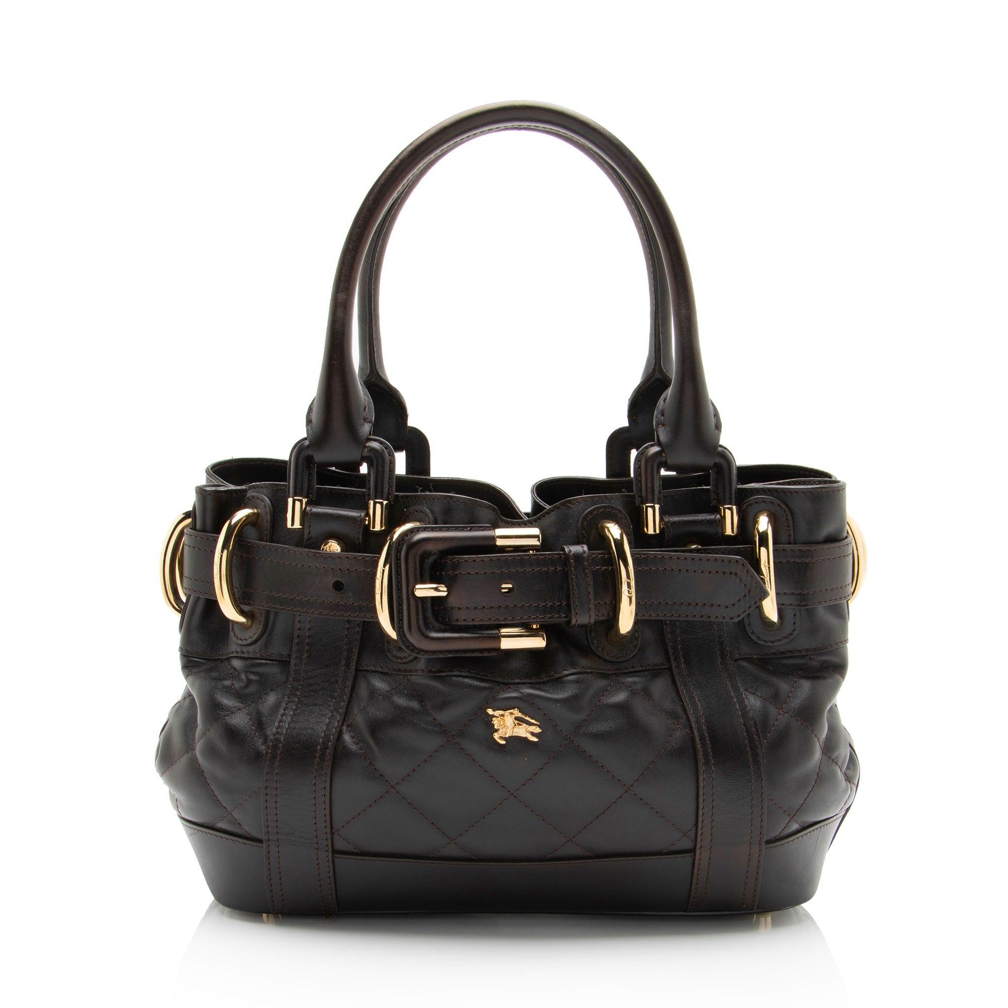 Burberry Quilted Leather Beaton Baby Satchel